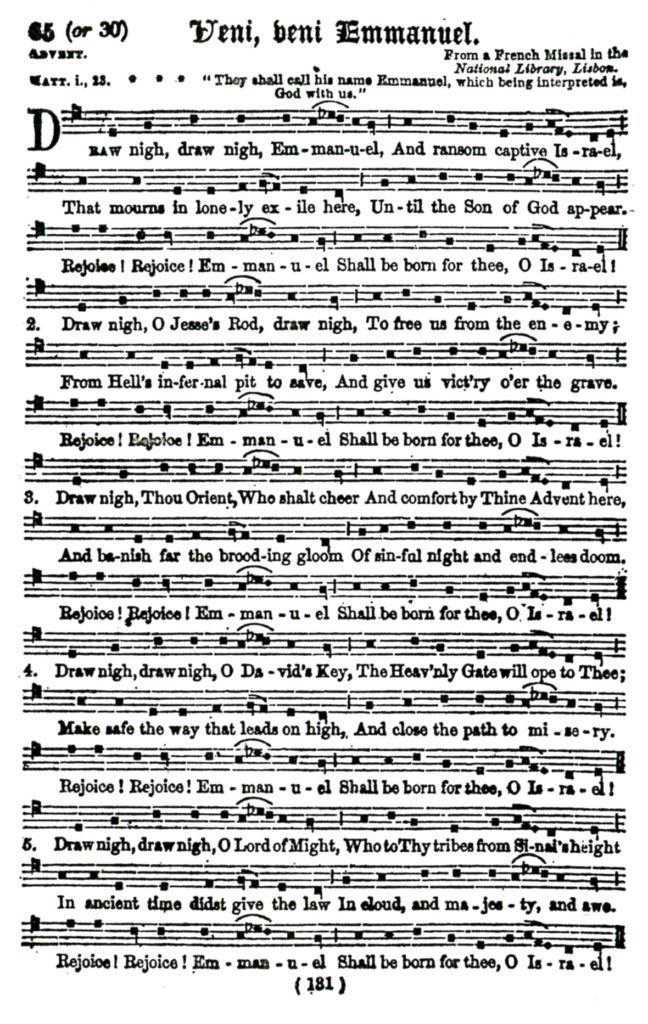 treasure36c Veni, veni Emmanuel